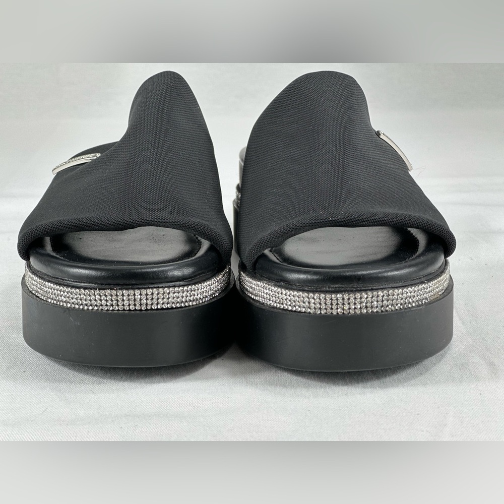 Juicy Couture Black Sandals with Metallic Accents Size-6 - Picture 5 of 12